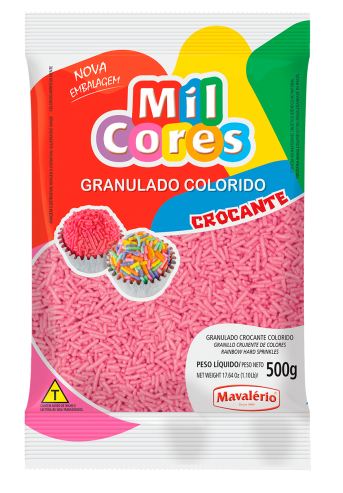 Granulado Aquarela 500g Rosa