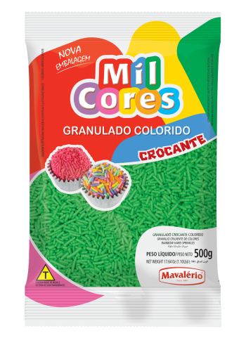 Granulado Aquarela 500g Verde