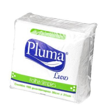 Guardanapo 30x31 Pluma Branco Luxo 100 Unidades