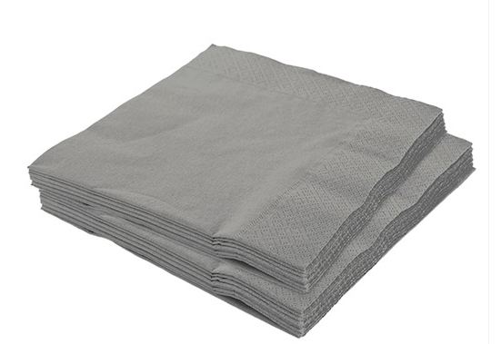 Guardanapo 25x25cm Prata 20 Unidades
