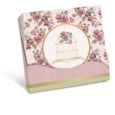 Guardanapo 33x33 cm Jardim Secreto 20 unidades