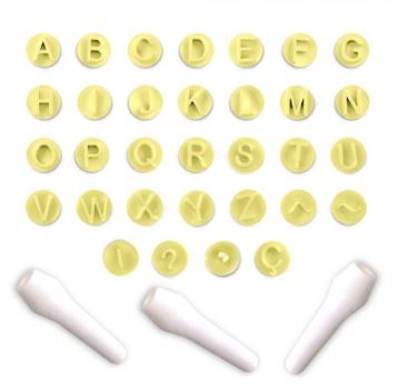Kit Carimbo Letras 35 Peas