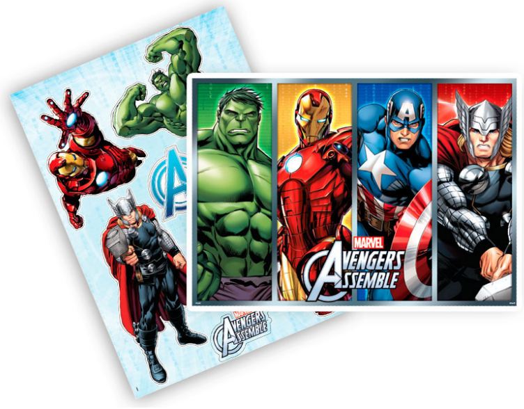 Painel Kit Decorativo Avengers Animated Unidade