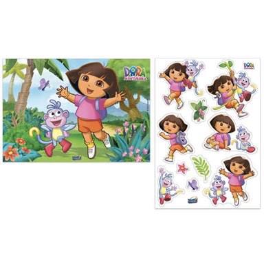 Painel Kit Decorativo Dora Aventureira 2 placas