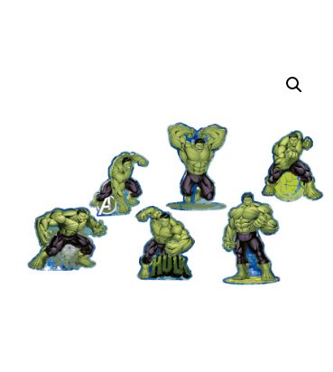 Kit Enfeite De Mesa Vingadores Hulk 06 Unidades