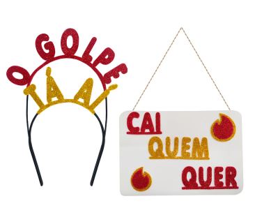 Kit Tiara E Placa O Golpe T A CV0810 Unidade