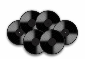 Kit Disco Vinil Pequeno 06 Unidades