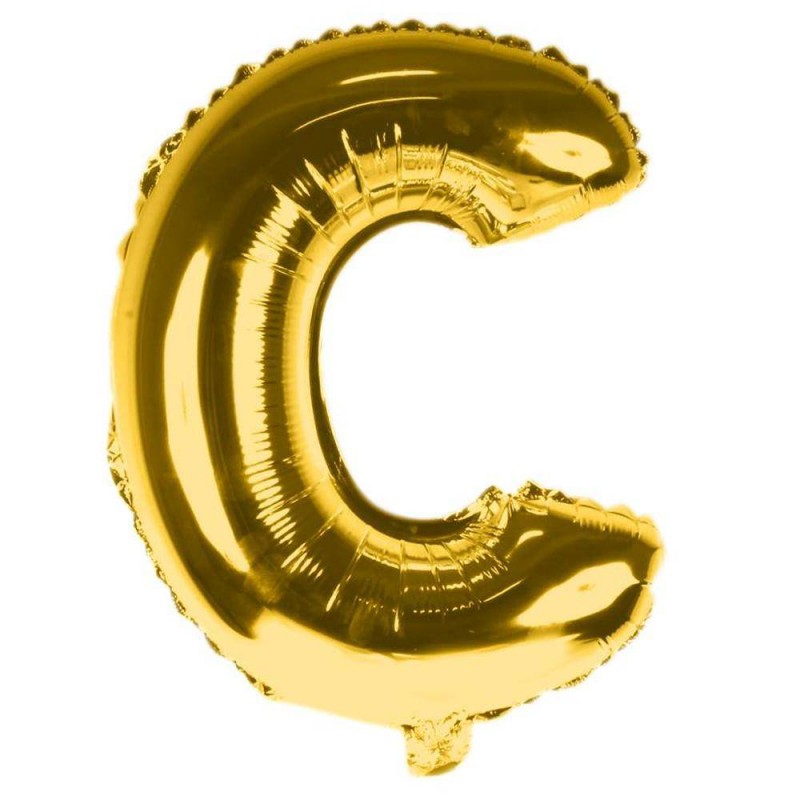 Balo Letra C 30 Polegadas Metalizado Dourado Unidade