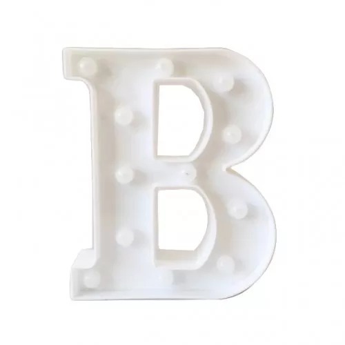 Luminoso Led Plstico Letra B