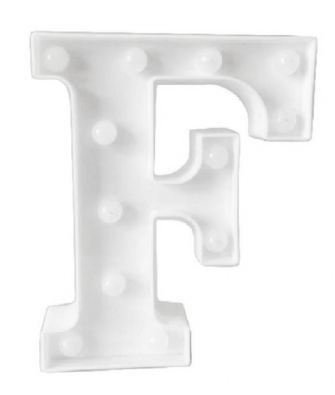 Luminoso Led Plstico Letra F
