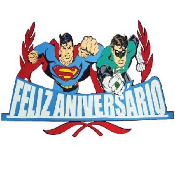 Faixa Feliz Aniversrio Liga Da Justia Unidade