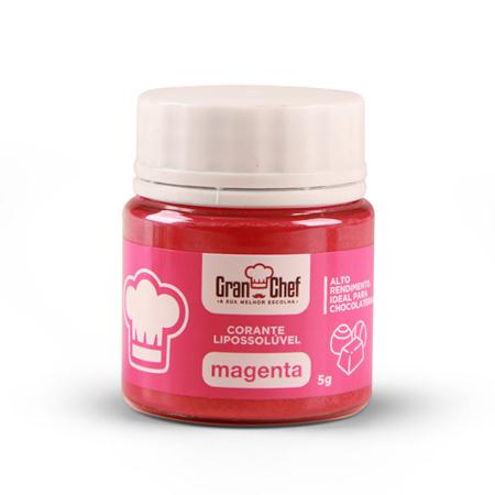 Corante Lipossolvel Em P Para Chocolate 5g Magenta