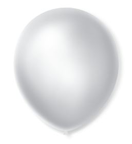 Balo N9 Cintilante Branco 50 Unidades