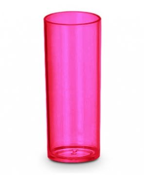 Copo Long Drink Rosa Neon Unidade
