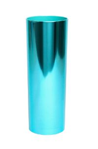 Copo 360 ml Acrlico Long Drink Azul Esverdeado Metlico Liso Unidade