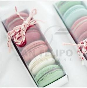 Caixa 05 Macarons Retangular Branca