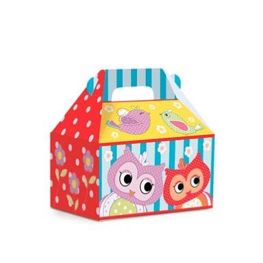 Caixa Maleta Coruja 12x12x8cm 10 unidades