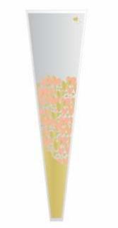Manga Cone Para Flor Pretty Love Ouro Coral 100 unidades