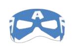 Mscara Vingadores Capito Amrica Unidade
