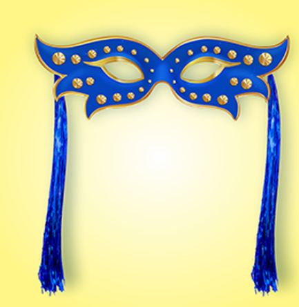Mscara Com Chicote Azul Unidade
