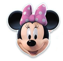 Mscara Minnie Rosa 24cm em Vacuum forming Unidade