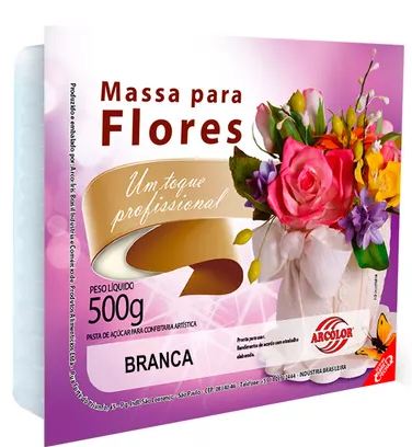 Massa Para Flores 500g Branca