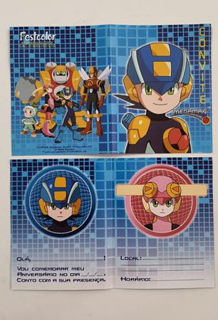 Convite Megaman 10 Unidades