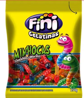 Minhocas Brilho 250g Fini