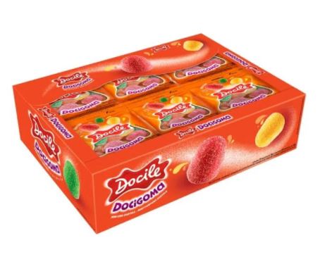 Bala De Goma Docigoma Mini Sino Docile 24x18g