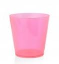 Copo Acrlico 25ml Rosa Translucido 10 Unidades
