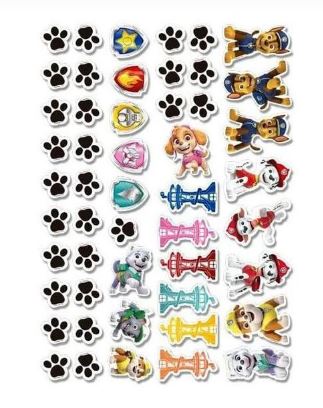 Mini Personagem Decorativo Patrulha Canina Core 50 Unidades
