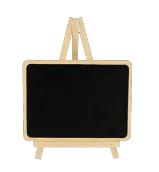 Mini Quadro Negro Trabalhado 20x15 Madeira Unidade