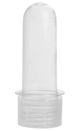 Tubete 8cm Transparente 10 Unidades
