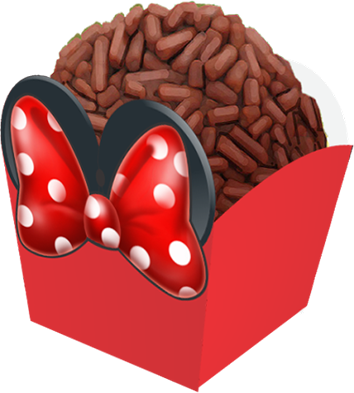Forminha Minnie Vermelha 24 Unidades