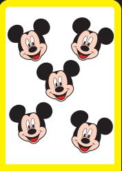 Mini Carinha Mickey EVA 5x5x5cm 06 Unidades