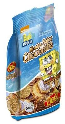 Moedas De Chocolate Bel Bob Esponja 500g