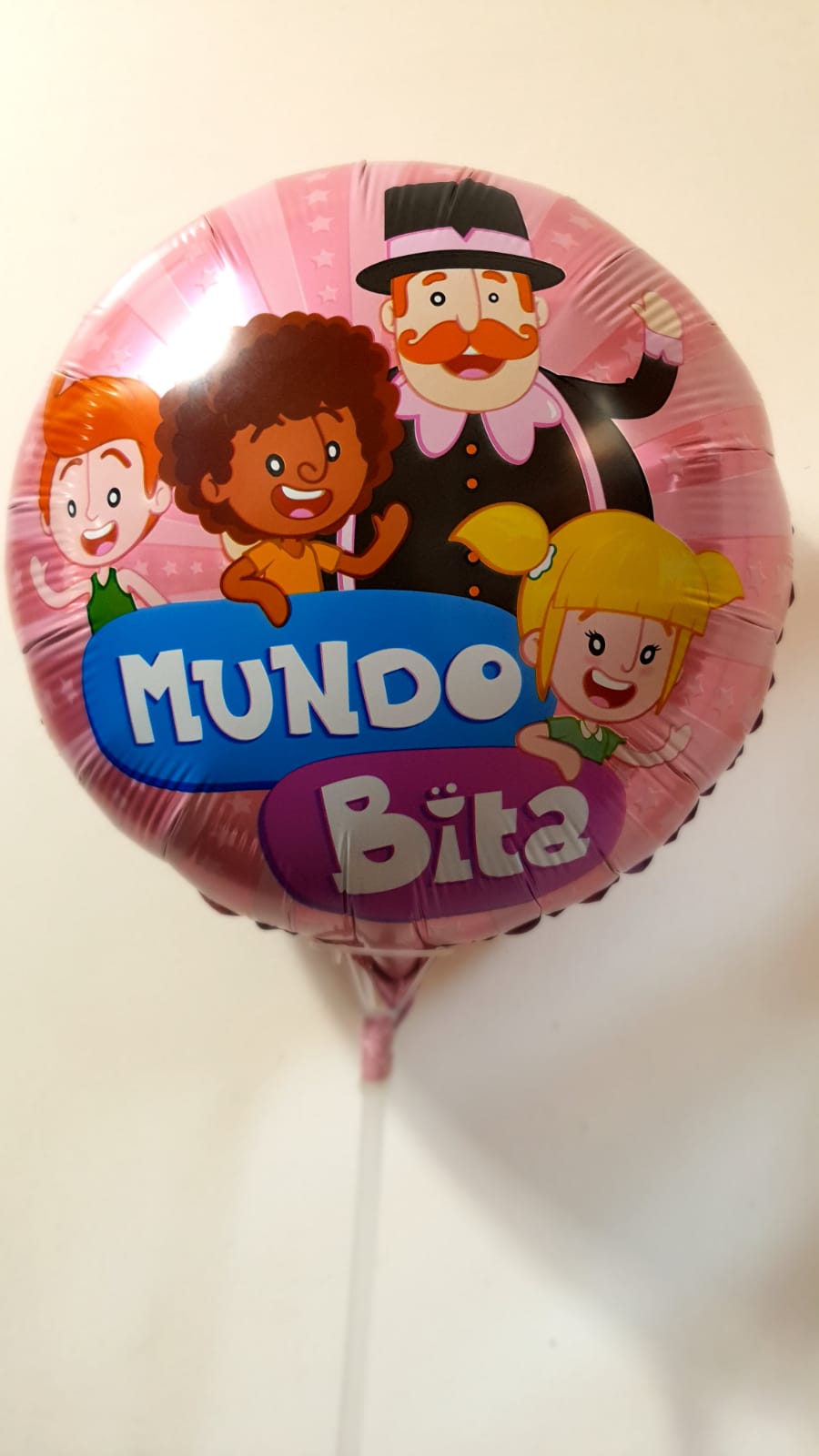 Balo Laminado 18 Pol Mundo Rosa Unidade