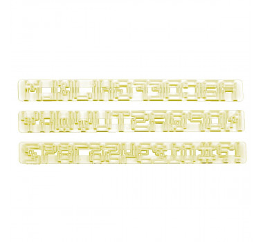 Conjunto Cortador Letras E Nmeros Pixels