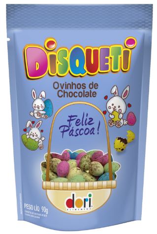 Disquete Chocolate Ovinhos 90g Unidade