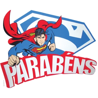 Faixa Feliz Aniversrio Super Homem Unidade
