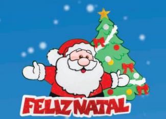 Painel Feliz Natal Papai Noel Com Glitter Unidade