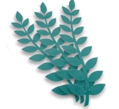 Painel Folha De Trigo Verde 57,5x20,5cm 3 Unidades