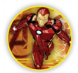 Painel Tnt Redondo Vingadores Homem de Ferro Unidade