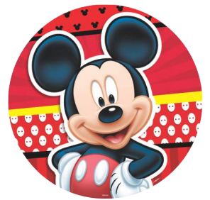 Painel Redondo Sublimado Tecido Dobrvel Mickey 1,55m Unidade