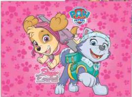 Painel Tnt Patrulha Canina Rosa Skye E Everest Unidade
