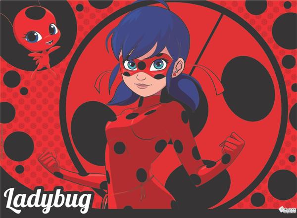Painel LadyBug em TNT 1,4x1,03m