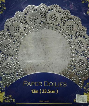 Papel Rendado Metalizado 33,5cm 20 Unidades