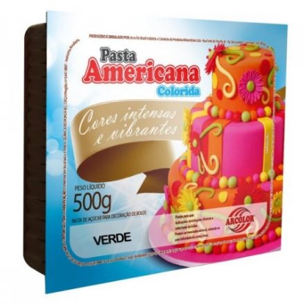 Pasta Americana 500g Verde Unidade