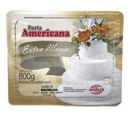 Pasta Americana 800g Baunilha Unidade