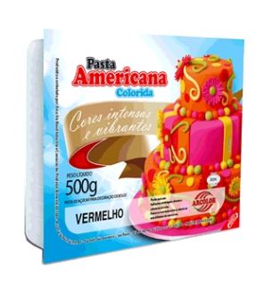 Pasta Americana 500g Vermelha Unidade